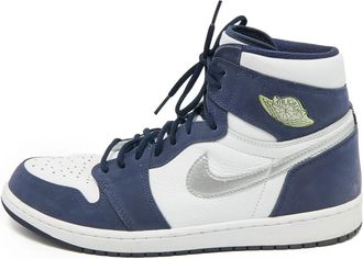 Nike Jordan Sneakers Air Jordan 1 Mid in pelle scamosciata - Blu