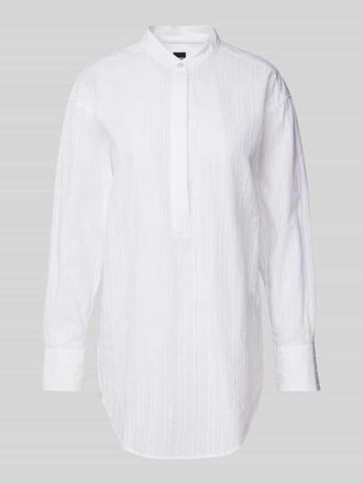 HUGO BOSS Regular Fit Bluse mit Stehkragen Modell Brooke_Wednesday in Weiss, Gr&ouml;&szlig;e 32