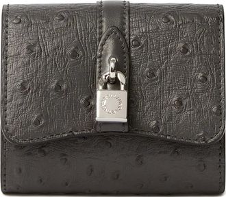 Stella McCartney Ryder portemonnee met hangslot en textuur - Grijs