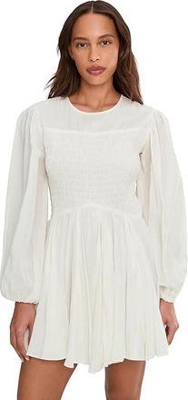 AllSaints Chia Dress Womens Dress White : UK 16 (US Womens 12), Cotton/Viscose
