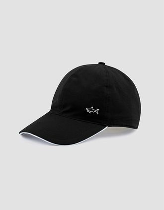 Paul & Shark Mens Paul & Shark Mens Baseball Cap with Contrast Piping - Black - Size: 62