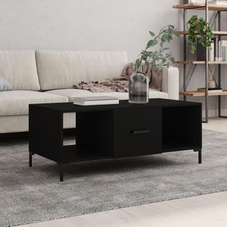vidaXL Tavolino Da Salotto Nero 102x50x40 Cm In Legno Multistrato - Vidaxl