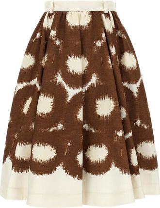 Prada Brown Canvas Skirt