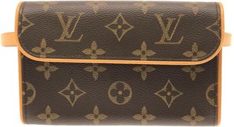 Louis Vuitton Marron Coated Canvas Fanny Pack (Pre-Owned)