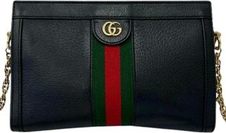 Gucci Pre-owned Cross Body Bags, female, Black, Size: ONE SIZE Pre-owned Vintage Crossbody Bag