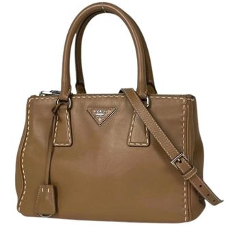 Prada Pre-owned Vintage Handbag - Dames - Pre-owned - Bruin - Maat: ONE Size Leer