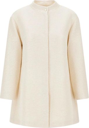 Herno Jas In Gesluierde Pailletten - Dames - Zomerjassen - Beige - S - Pailletten - Jassen
