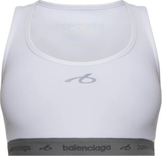 Balenciaga Fitness, Dames, Wit, XS, Polyester, Sport BH