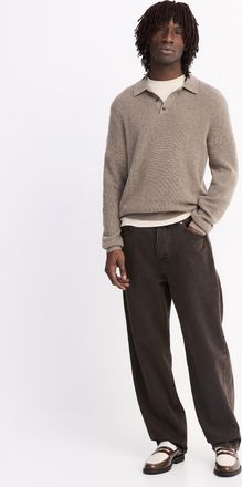 Only & Sons Mens Fade blackened brown jean Loose fit