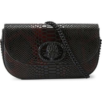 Kurt Geiger Small Chelsea Leather Crossbody Bag in Dark Brown at Nordstrom