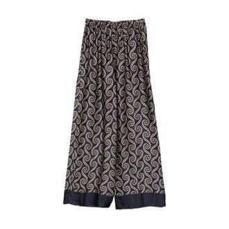 Faithfull The Brand Broeken, Dames, Veelkleurig, S, Elastische Taille Wijde Pijpen Broek