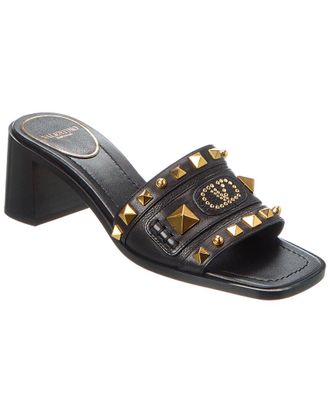 Valentino Vlogo Signature 60 Grainy Leather Sandal