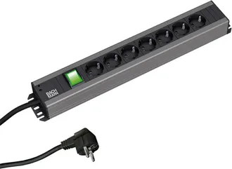 Bachmann 300.007 Regleta Negra Y Gris Con 7 Enchufes
