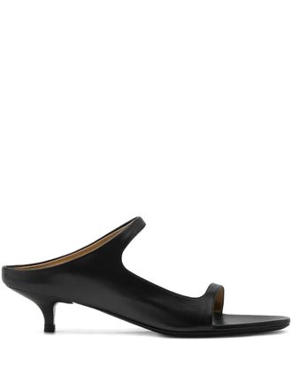 Mars&egrave;ll Spianata strap heeled sandals - Black