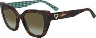 Moschino Mol 098/S Zonnebril - Dames - Zonnebrillen - Bruin - 54 MM - Polyester - Accessoires