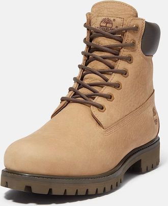 Timberland Premium TB0A6G1RAFH Boots Mens Beige Leather 6 Waterproof MEW507