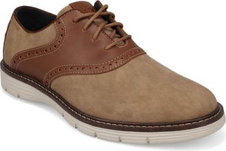 Dockers Mens Egan Nubuck Casual Saddle Lace-Up Oxford