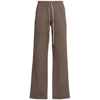 Rick Owens Wide Trousers, female, Beige, Size: 2XS Dietrich Drawstring Pants