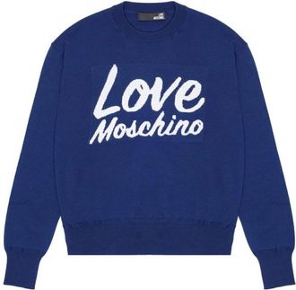 Love Moschino Mujer, Sudaderas, Azul, Talla: M