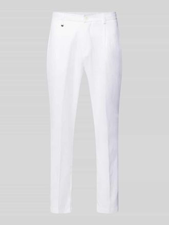 Antony Morato Loose Fit Stoffhose aus Leinen-Viskose-Mix in Offwhite, Gr&ouml;&szlig;e 28