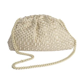 Maria La Rosa Dames, Tassen, Wit, Maat: ONE Size Satijn