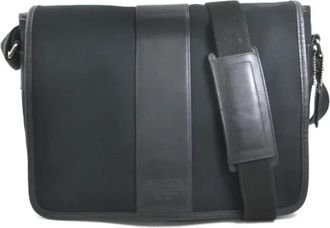 Coach Pre-owned Shoulder Bags, female, Black, Size: ONE SIZE Pre-owned Canvas shoulder-bags