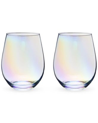 Twine Luster Stemless Wine Glass Set