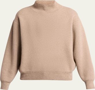 The Row Hibem Mock-Neck Cashmere Sweater