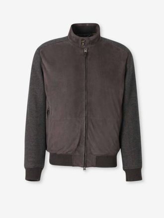 Canali Leather Jacket Zipper