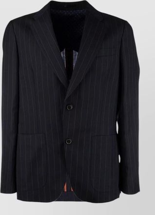 Paul Smith pinstripe jacket and gilet front pockets