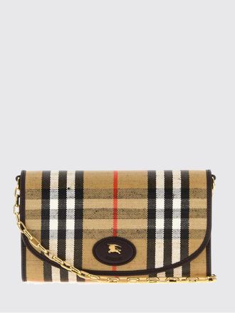 Burberry Highlands Mini Crossbody Bag in Check Canvas with EKD Logo
