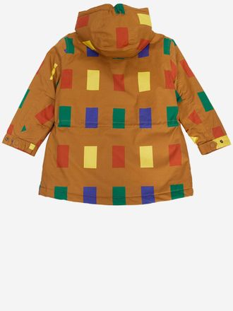 Bobo Choses Multicolor Geometric Stretch Cotton Jacket - Brown