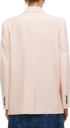 Alexander McQueen Double-Breasted Wool Blazer - Pink