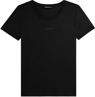 Freddy T-shirt manica corta con dettaglio cut out e strass