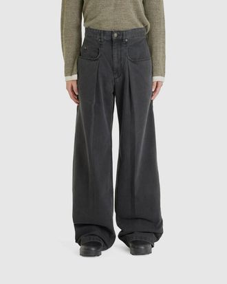 Isabel Marant Pre-Loved Janael Trousers In Faded Black