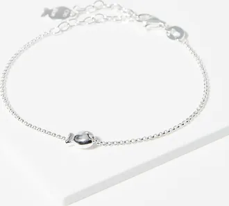 Clio Blue Womens Silver fish bracelet