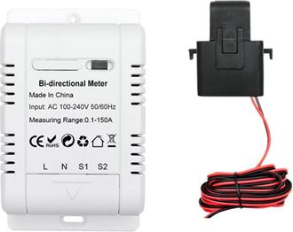 OEM Medidor De Energ&iacute;a Bidireccional Monof&aacute;sico Inteligente Tuya Wifi Para Sistemas Solares. Medidor De Monitoreo De Consumo De Energ&iacute;a Duradero Y F&aacute;cil D