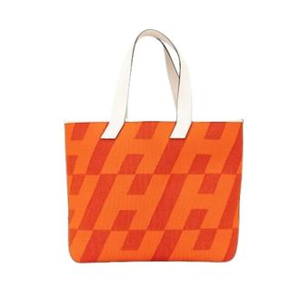 Herm&egrave;s Pre-owned Cabas H en Biais Tote Bag - Pre-owned - Mujer - Naranja - ONE SIZE