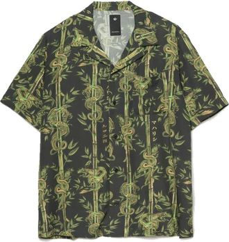 maharishi Dragon Bamboo Camp Collar Shirt - Heren - Korte mouwen Overhemden - Veelkleurig - M - Bamboe - Overhemden