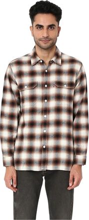 Levi's Herenwerkhemd van geruite flanel (Cr&egrave;me)