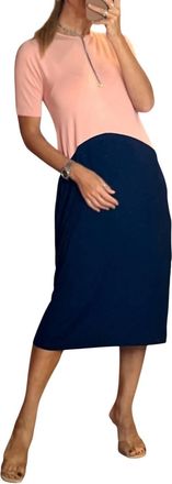 Aurora Betsy Lounge Dress In Pink/blue