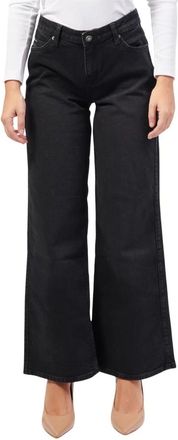 Guess Zwarte Wide Leg Jeans voor Vrouwen - Dames - Loose Fit Jeans - Zwart - W27 L32 - Katoen - Jeans