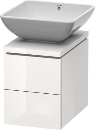 Duravit Duravit L-cube Mueble Para Consola, Ancho 320mm, Profundidad 477mm, 2 Cajones, Color: Laca Blanca De Alto Brillo - Lc681808585