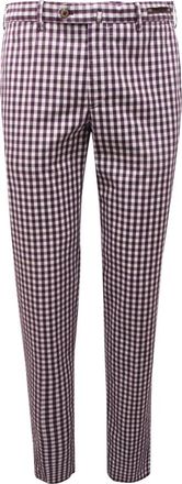 PT01 Pt01, Broeken, Heren, Paars, M, Slim Fit Garment Dyed Broek