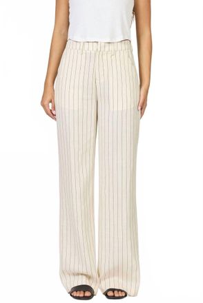 Dear John Denim Brandy Mid Rise Trousers In Creamy Black