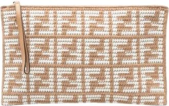 Fendi Pre-owned Clutches, female, Brown, Size: ONE SIZE Pre-owned Leather Clutch