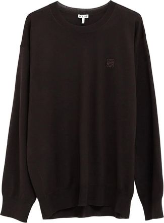 Loewe Maglione con ricamo - Marrone