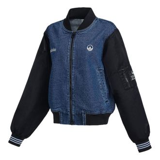 adidas (WMNS) adidas Collegiate Denim Jacket Asia Sizing Blue HL9069