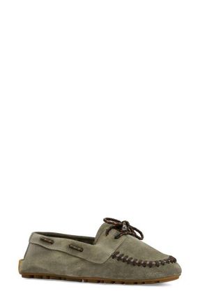 Aquatalia Qually Weatherproof Loafer in Sage Suede at Nordstrom, Size 10.5