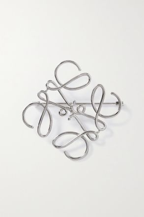 Loewe Spilla In Metallo Argentato - Argento